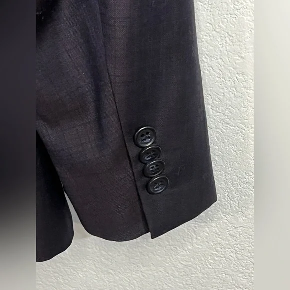 John Varvatos Signature Tailored USA Blue Mens Bleecker Suit Jacket Sz 44R